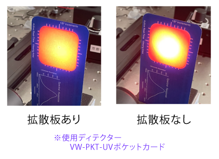 拡散板有無のケース例